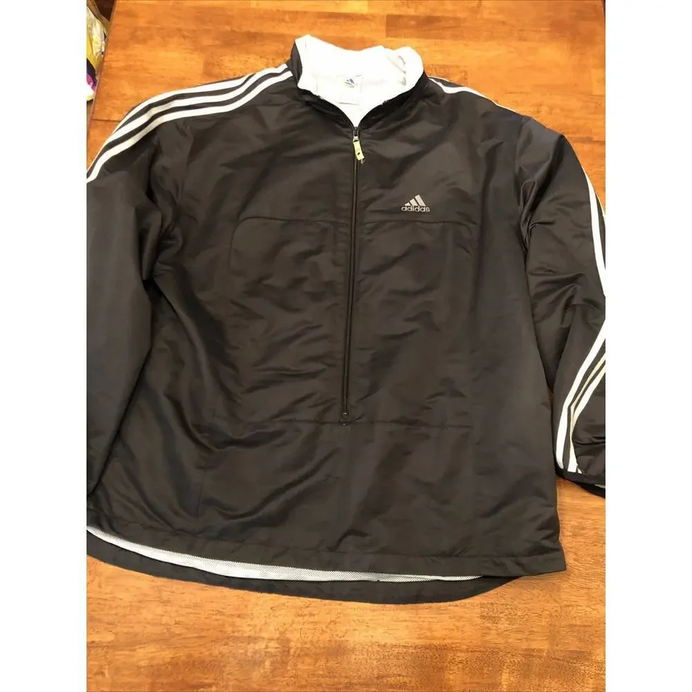 Vintage Adidas Jacket Size XL 1990’s 3/4 Zip Athletic Streetwear